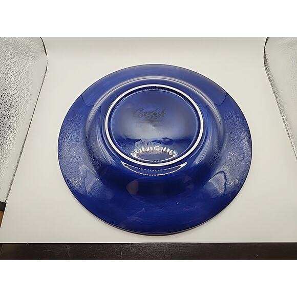 Corsica Home Hand Painted Hand Crafted Large 11 1/4" Blue Dinner Serving Plate - Picture 3 of 6